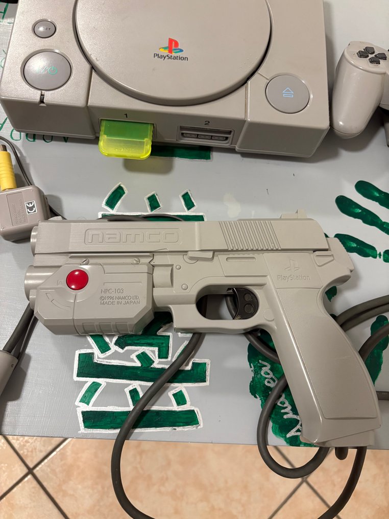 Sony - Playstation 1 (PS1) - SCPH-7502 console with Namco gun and controller - Video game console #4.3