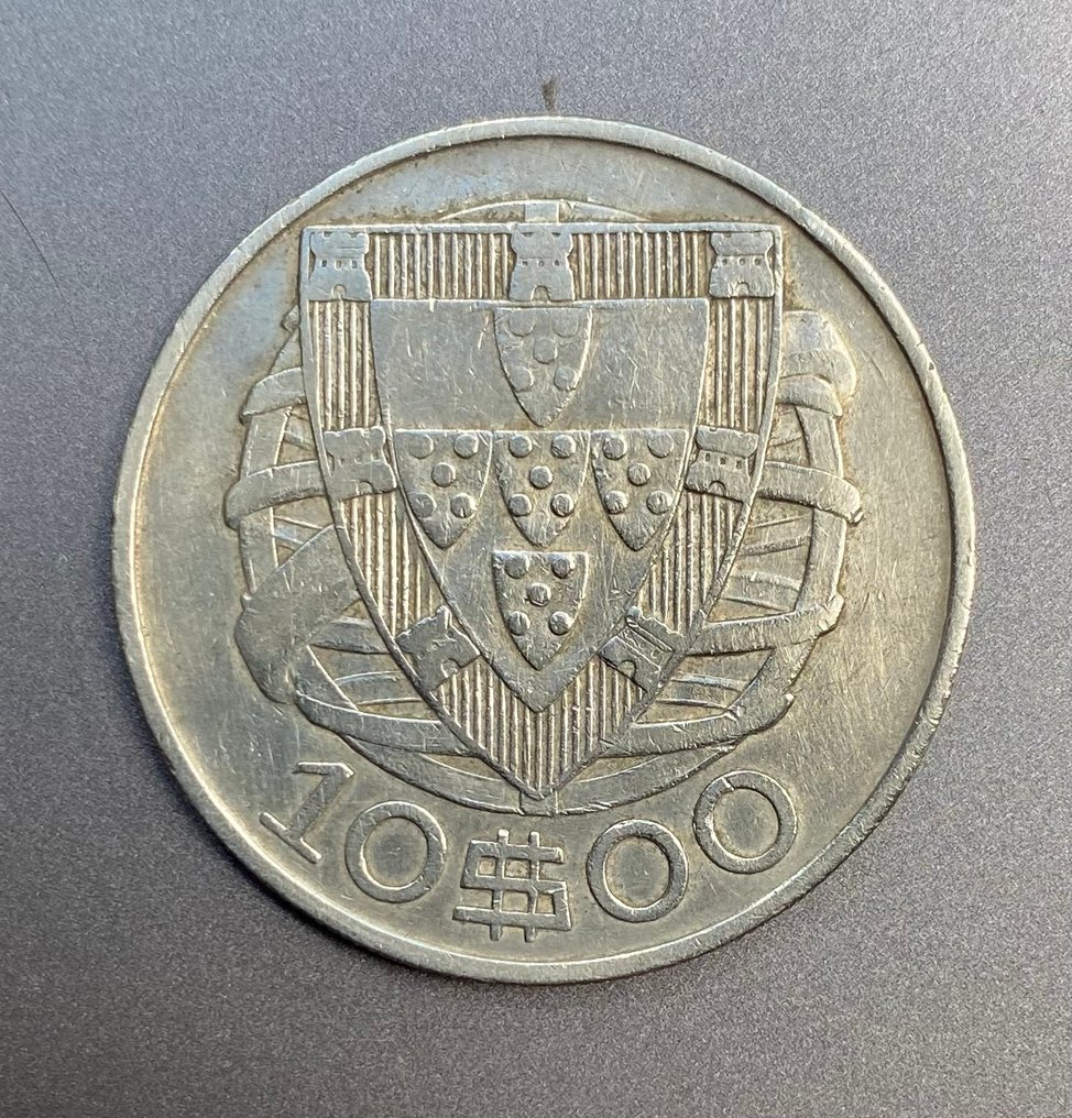 葡萄牙. Republic. 10 escudos 1937 #1.0