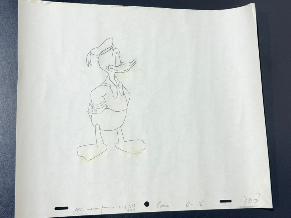(Walt Disney, c. 1970s) - 1 Original-Animationszeichnung von Donald Duck #1.0
