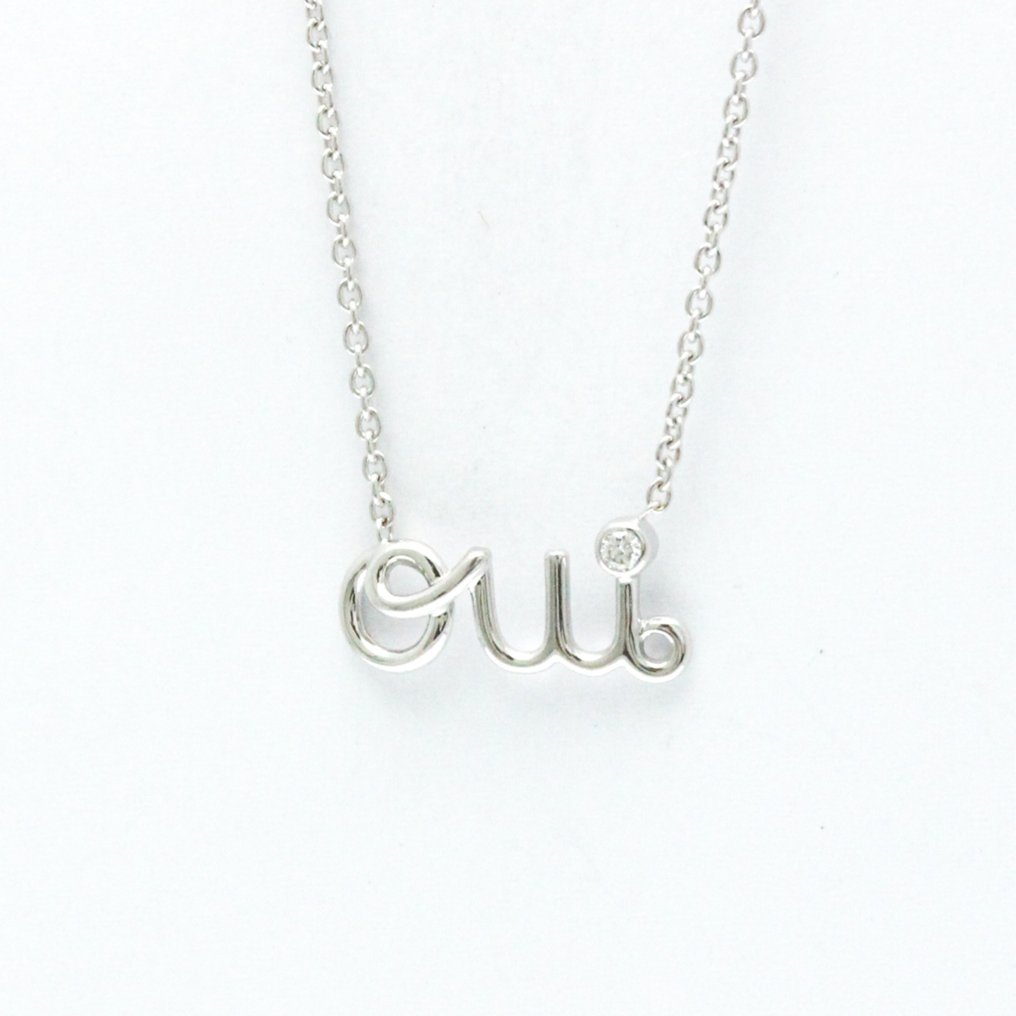 Christian Dior - Colar com pingente - 18 K Ouro branco #1.0