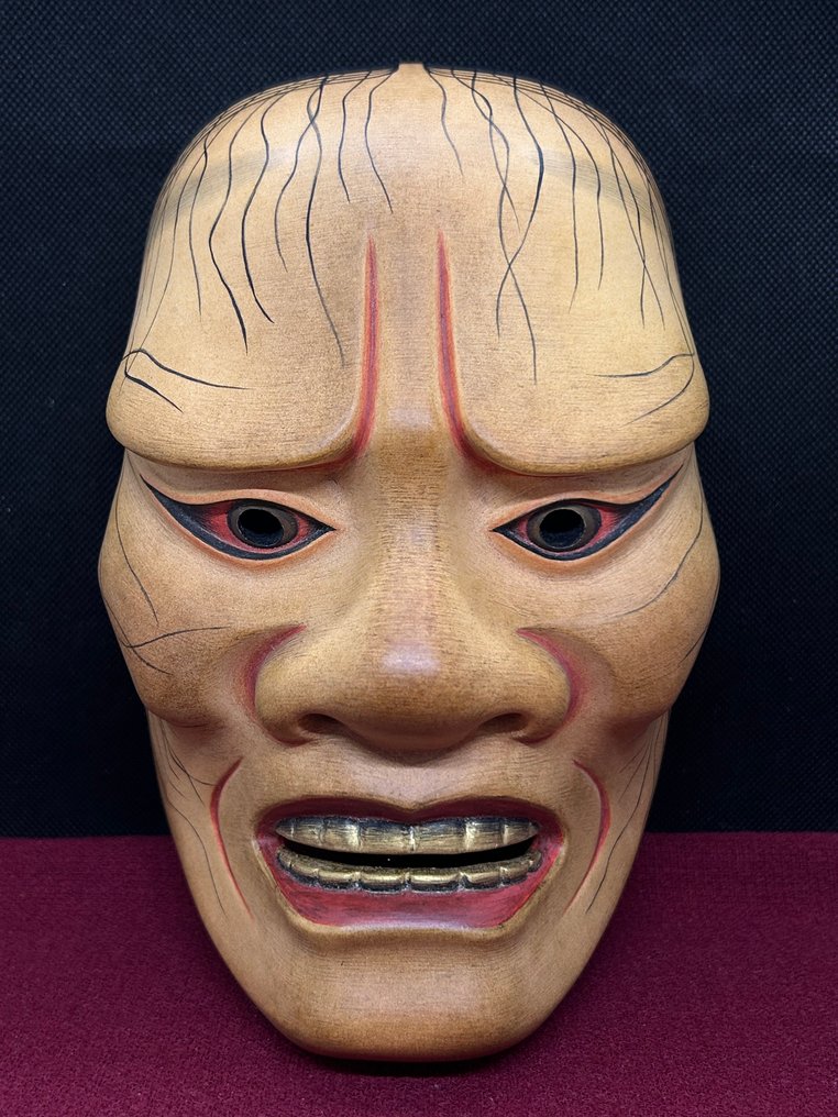 日本能乐面具 - 木, 高品质木制浮雕能乐面具 - 桥姫 Artist: 前川瑞雲 - Hashihime桥姫 #1.0