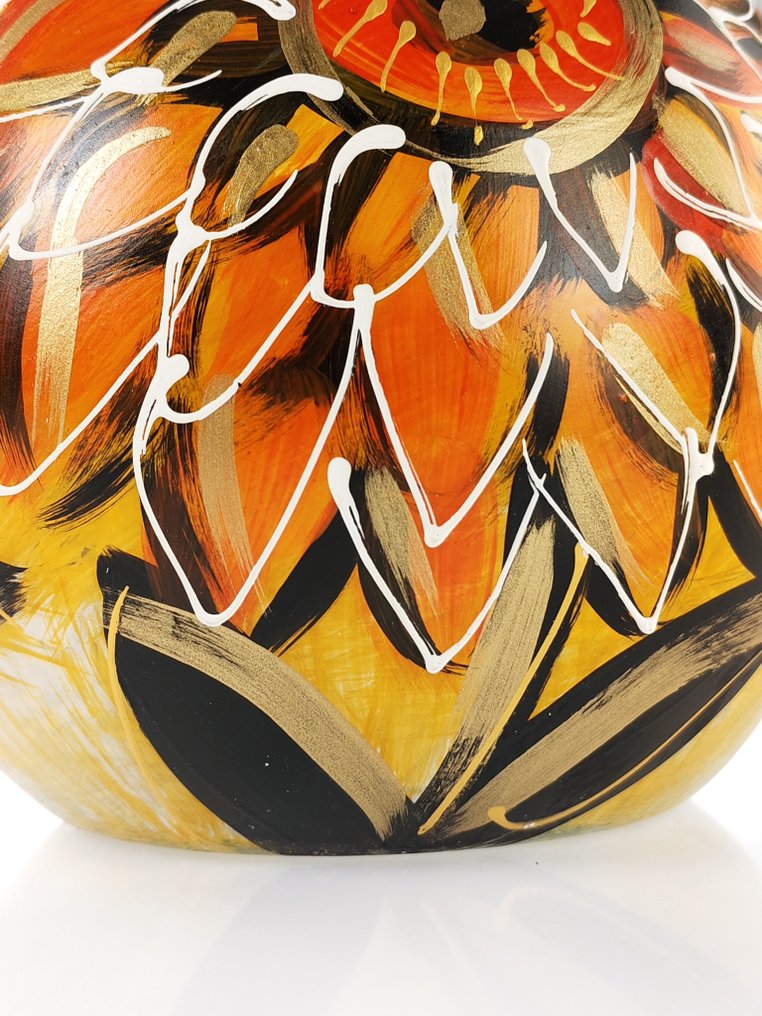 Βάζο  - Γυαλί, Σμάλτο - Βάζο ζωγραφισμένο με το χέρι #4.3