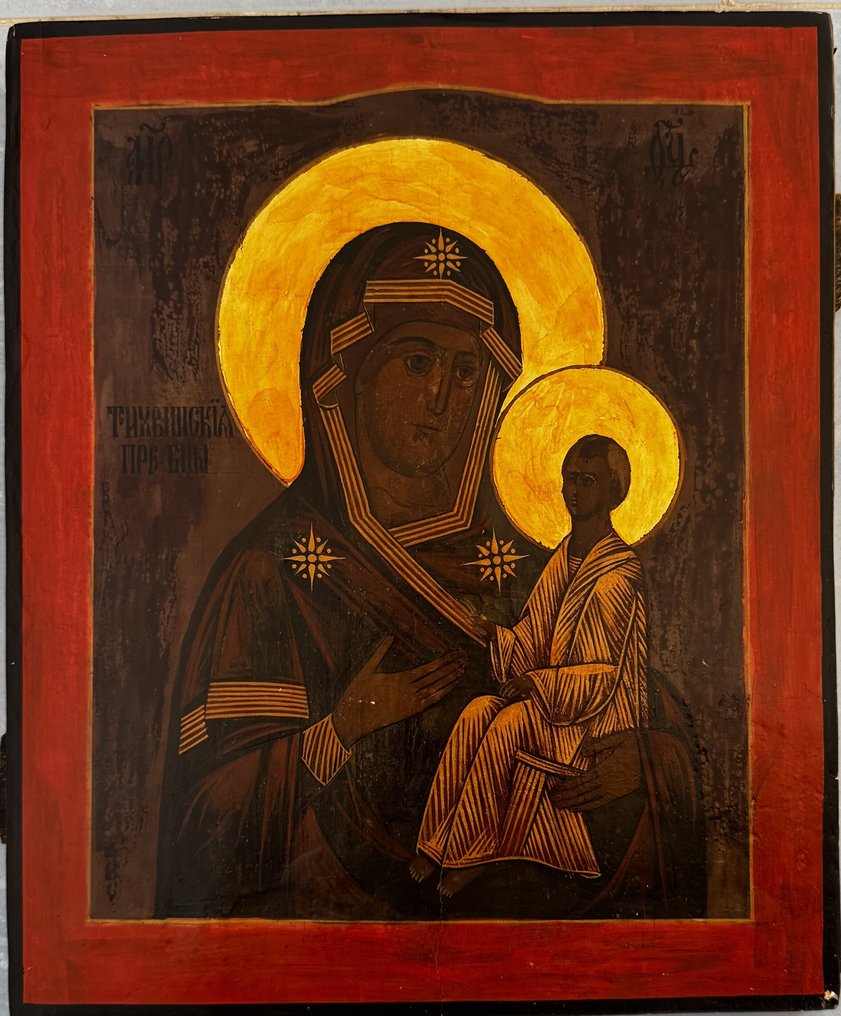 Εικόνα - Μητέρα του Θεού του Τίκβιν - Ξύλο #1.0