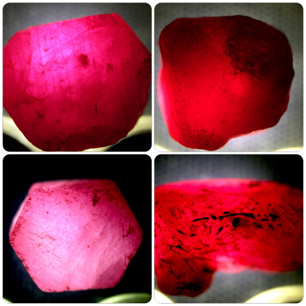 40.80 carats natural raw ruby Specimen- 8.16 g - (4) #1.0