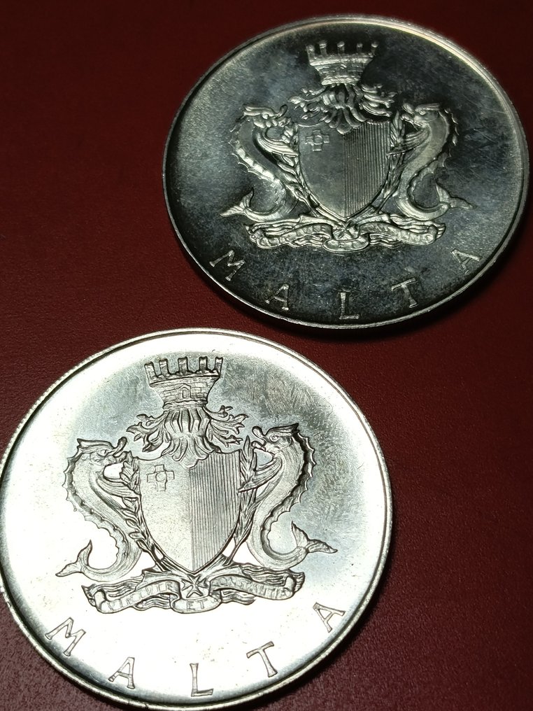 Malta. 1 + 2 Liri 1972-1974 (No Reserve Price) #2.1