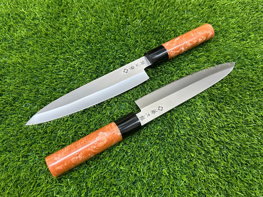 Μαχαίρι κουζίνας - Chef's knife -  Επαγγελματικά Ιαπωνικά μαχαίρια Santoku σε ατσάλι D2 - D2 χάλυβας & σχεδιασμός μείξης χρωμάτων resin handle. - Ιαπωνία #1.0
