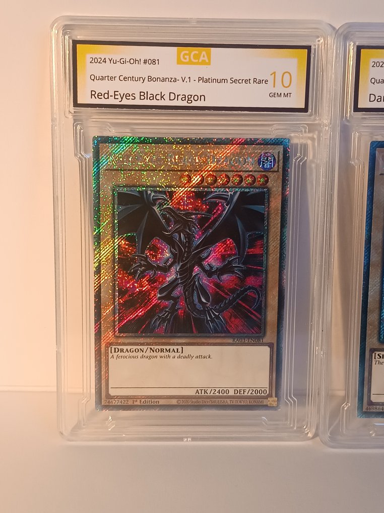 Konami - 3 Card - Yu-Gi-Oh! - Blue-Eyes White Dragon, Dark Magician and Red-Eyes Black Dragon (Yugioh) #1.0