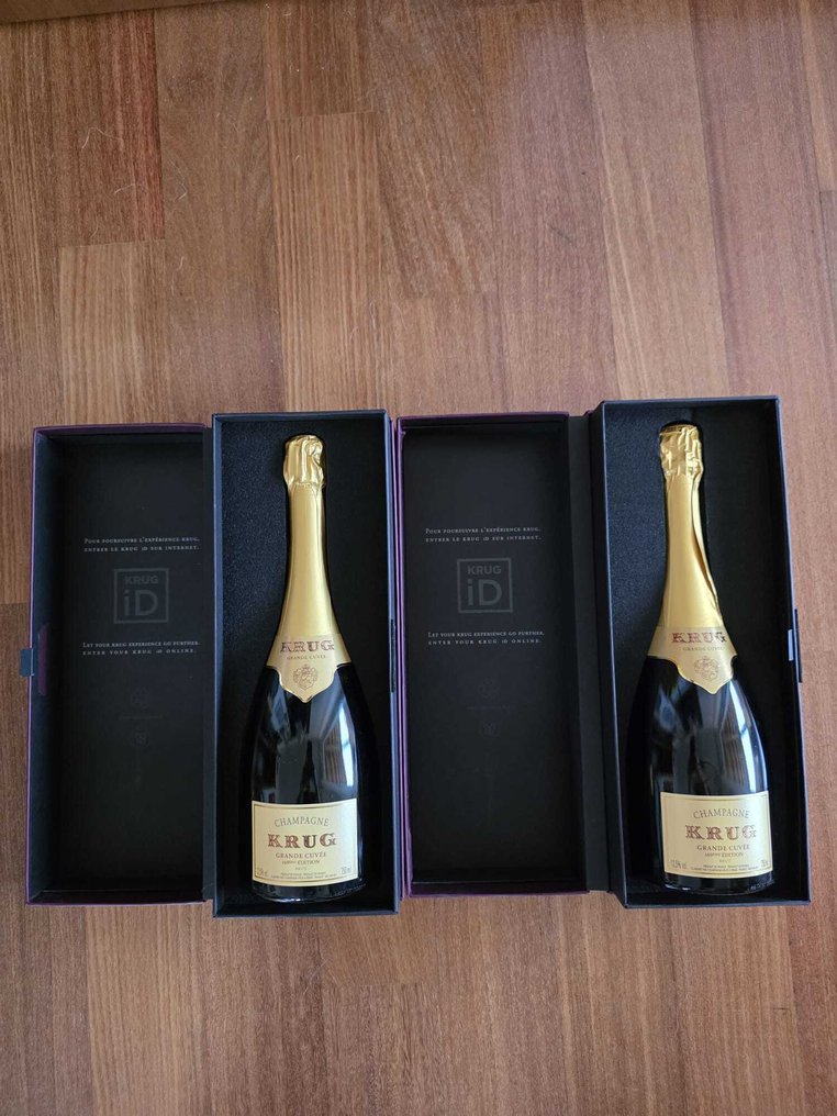 Krug, Grande Cuvée 169eme Edition - Reims - 2 Flasker  (0,75 l) #1.0