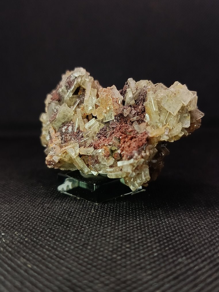 结晶重晶石——透明的淡黄色板状晶体 矩陣晶體 - 高度: 4.2 cm - 闊度: 7.4 cm- 120 g - (1) #4.3