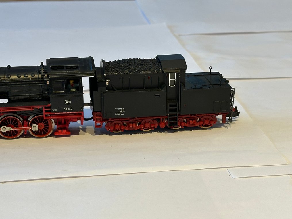 Fleischmann H0 - 4175 - Locomotiva a vapore (1) - BR 50 058 - DB #3.2