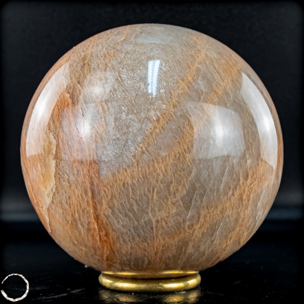 Σπάνια κορυφαία ποιότητα ροζέ φεγγαρόπετρας που λάμπει. Σφαίρα- 1651.37 g #4.3