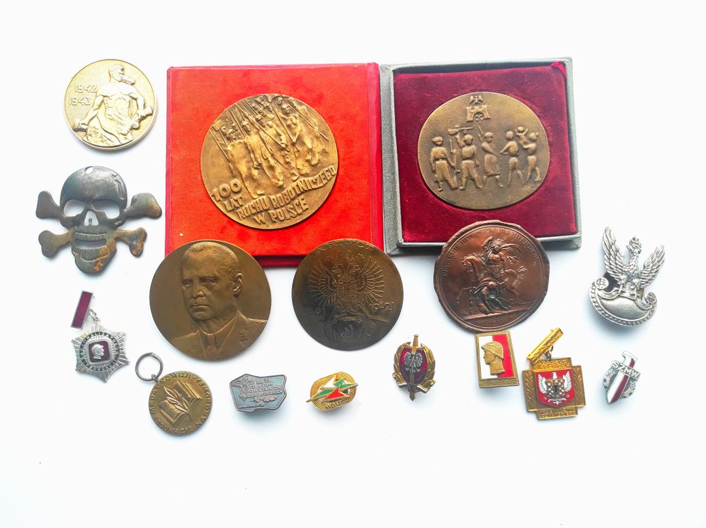 Πολωνία - 1944-1989 Λαϊκά Πολεμικά Στρατεύματα της Πολωνίας, PRL Ανατολική Γερμανία DDR - Μετάλλιο υπηρεσίας - Μετάλλια και διακριτικά Πολωνίας και PRL. #2.1