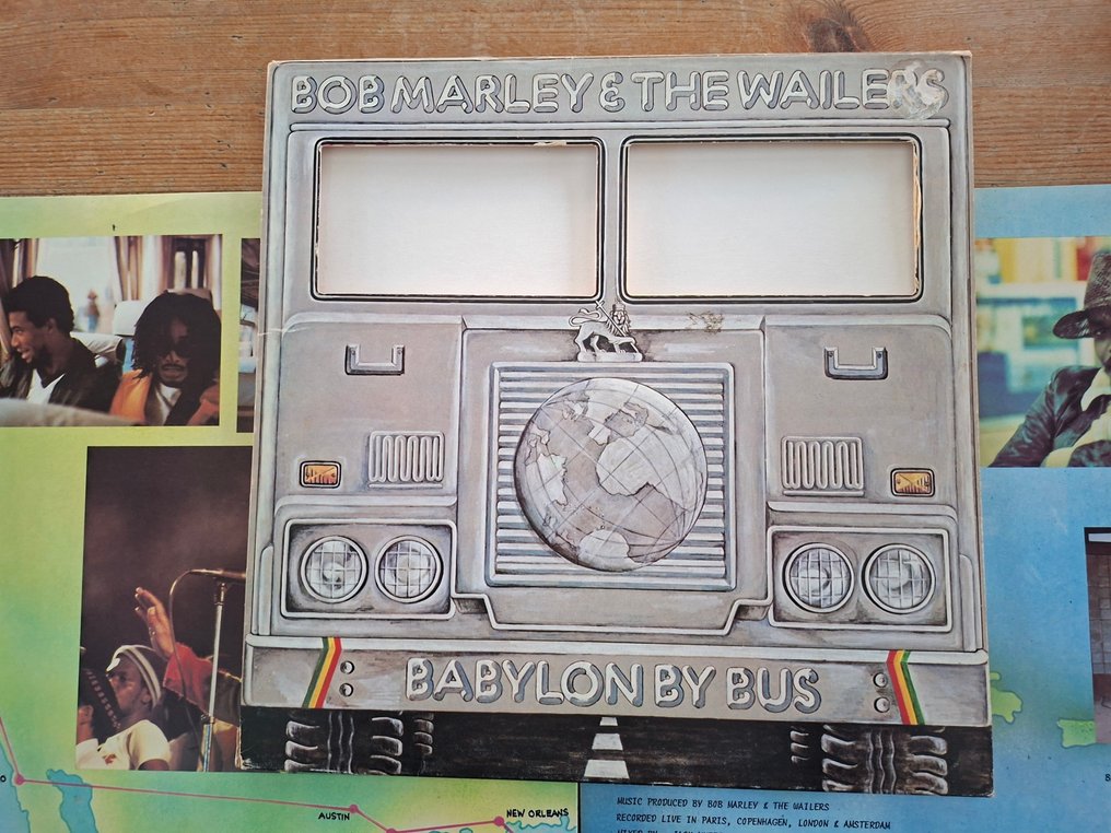 Bob Marley & the Wailers - Babylon By Bus (2-LP) (Rare first UK Pressing with Embossed lettering) - Album 2 x LP (album doppio) - Prima stampa - 1978 #3.2