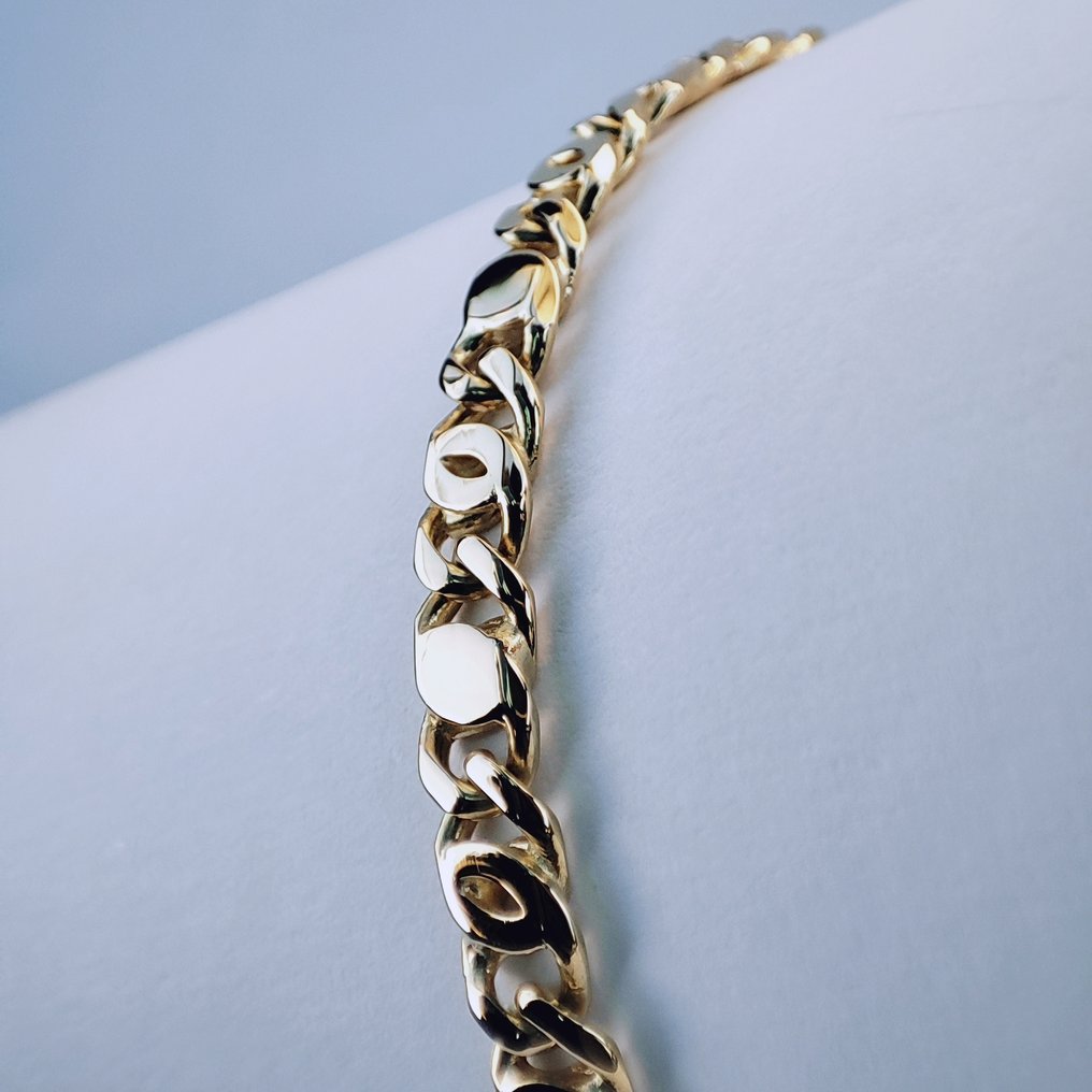 Βραχιόλι - 18 καράτια Κίτρινο χρυσό - βραχιόλι με πλήρη σύνδεσμο #1.0