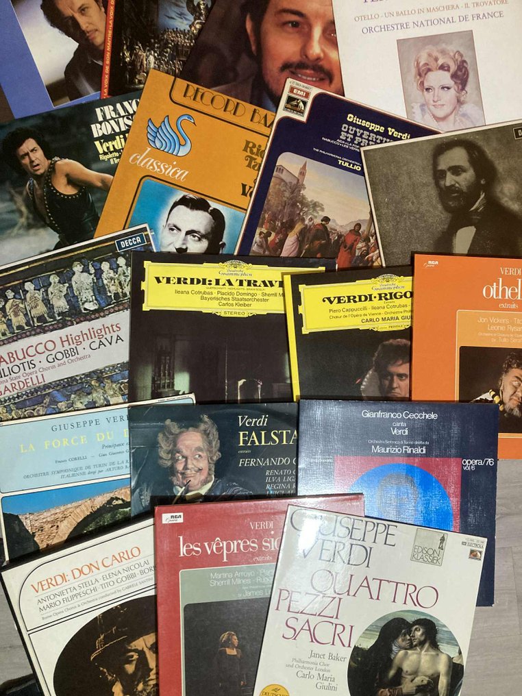 Giuseppe Verdi - Multiple artists - 18 Albums - Multiple titles - LP Albums (multiple items) - 1963 #1.0