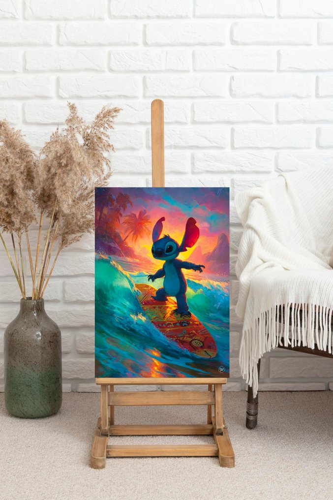 SDIMART 1996 - Stich Surfing Animation Style Limited Edition w/COA #1.0