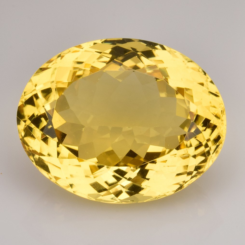 Zonder minimumprijs - 1 pcs  Geel Citrien  - 23.23 ct - nternational Colored Gemstone Association (ICA GemLab) #1.0