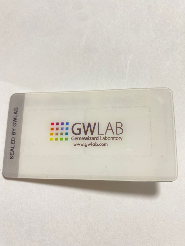 Senza Prezzo di Riserva - 1 pcs Diamante  (Con trattamento colore)  - 0.45 ct - Rotondo - I1 - Gemewizard Gemological Laboratory (GWLab) #2.1