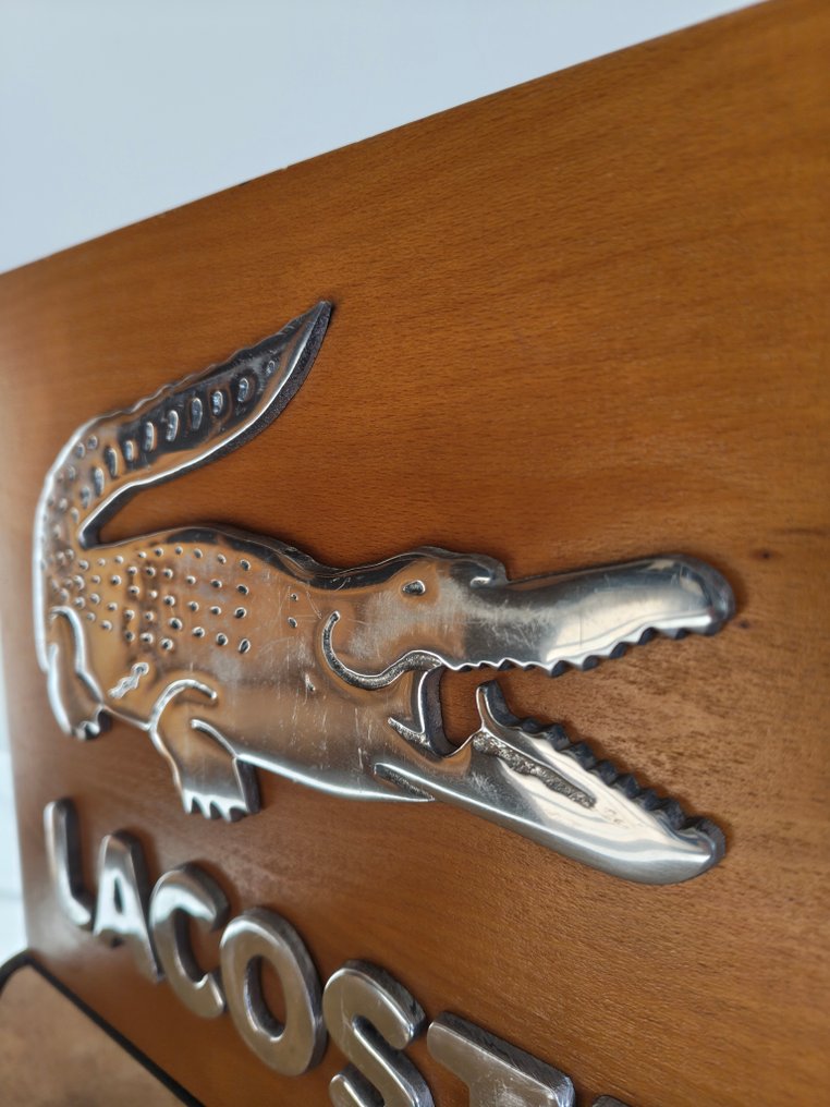 Original Lacoste vintage cartel from the 90s - Advertising sign - Steel #2.1