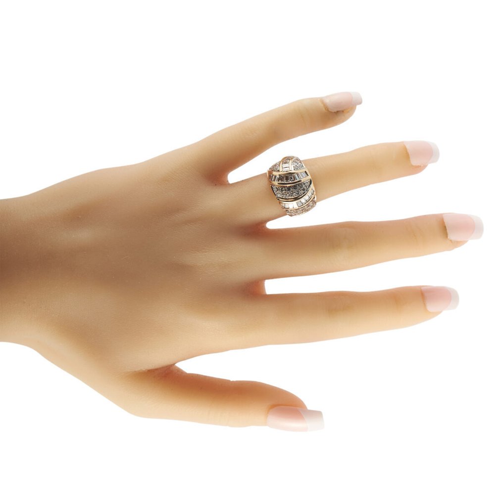 Δαχτυλίδι - 14 καράτια Κίτρινο χρυσό, Δαχτυλίδι από 14K κίτρινο χρυσό και διαμάντι 2.35ct -  2.35ct. tw. Διαμάντι (Φυσικό)  #3.2