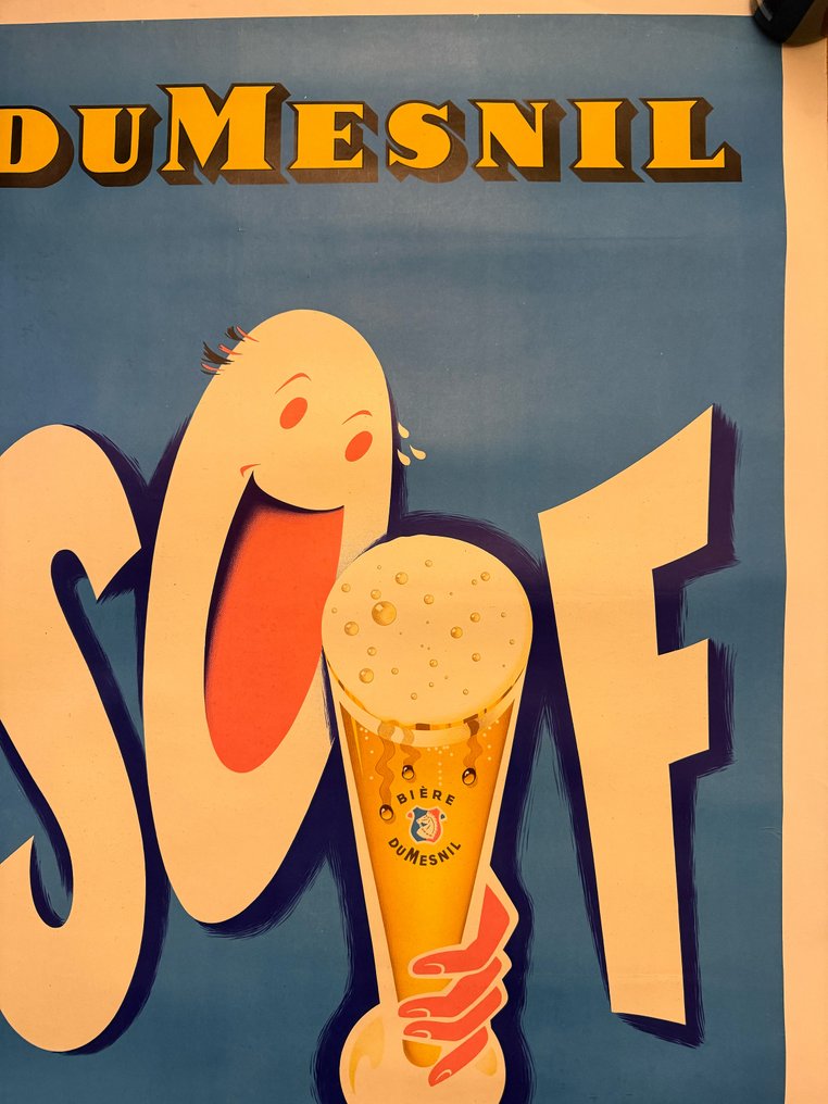 ROGER ADAM - Manifesto pubblicitario-Birra SOIF Dumesnil #2.1