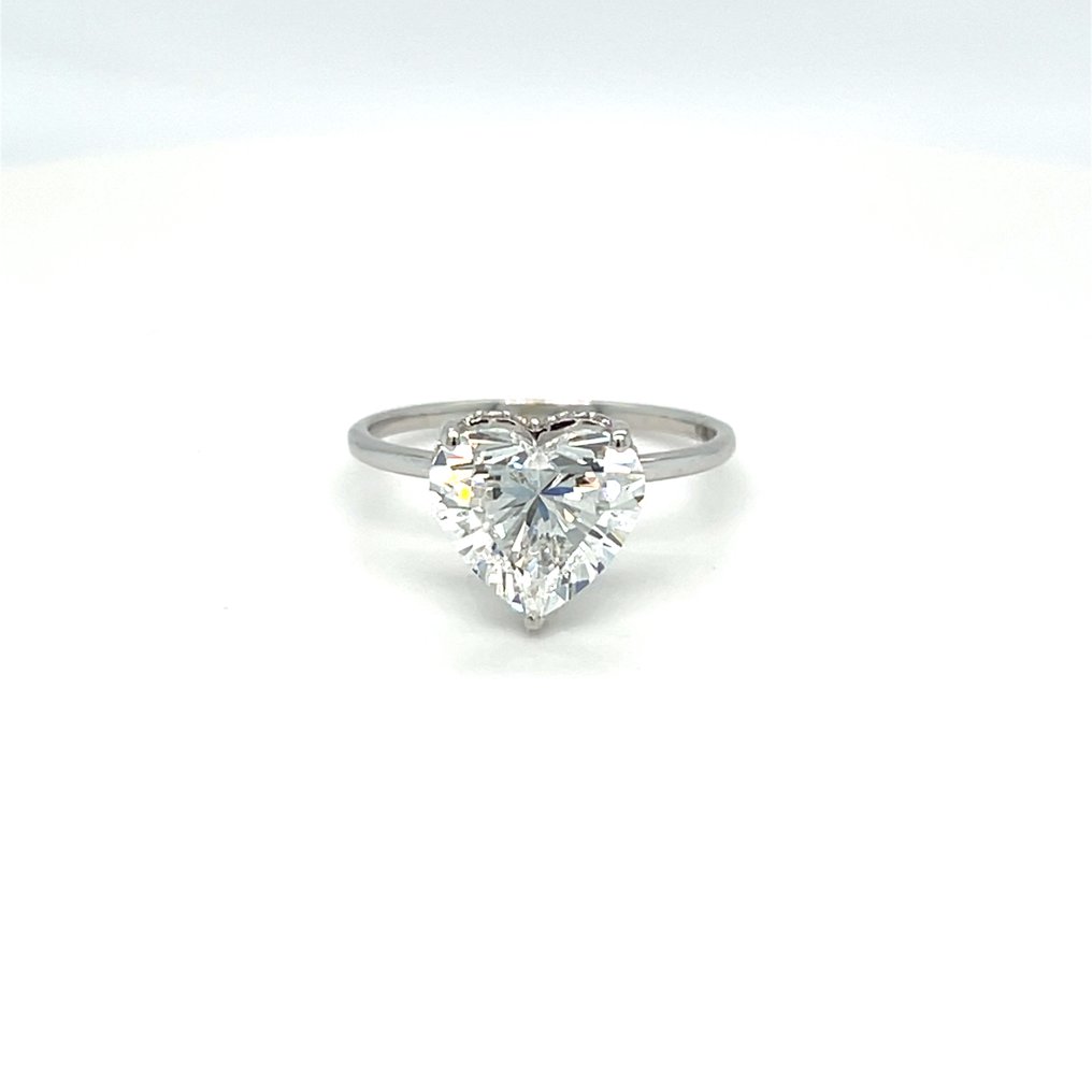 Fără preț de rezervă - Inel - 14 ct. Aur alb -  2.05ct. tw. Diamant (Cultivat în laborator) - Diamant #1.0