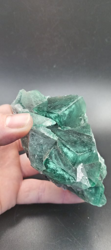 Fluorite Cube - Height: 10.7 cm - Width: 8 cm- 417 g - (1) #1.0