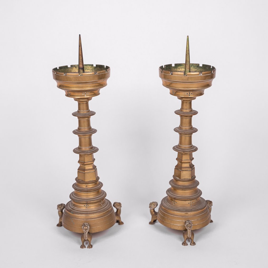 Set of bronze candlesticks Brom Utrecht - Bronze - 1850-1900 #1.0