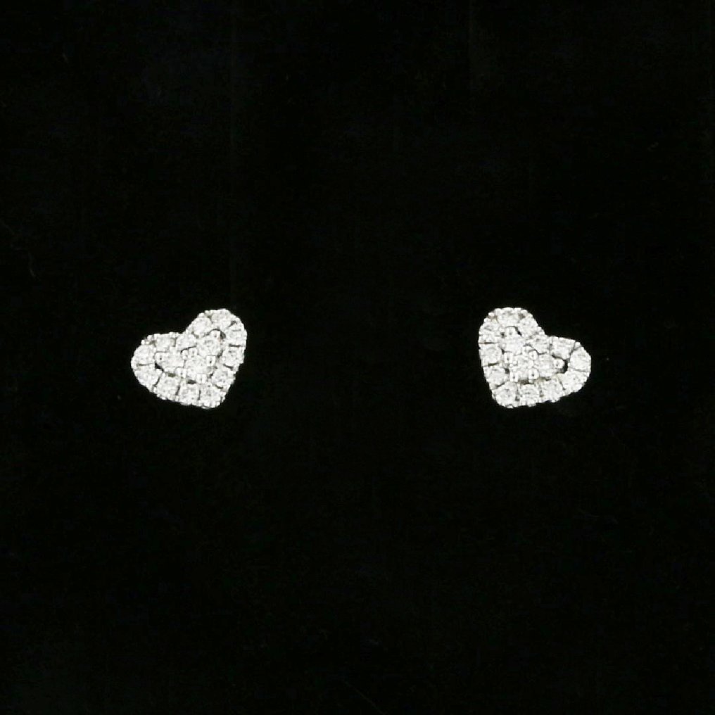 χωρίς τιμή ασφαλείας - Giorgio Visconti - Σκουλαρίκια - 18 καράτια Λευκός χρυσός -  0.18ct. tw. Διαμάντι (Φυσικό)  #1.0