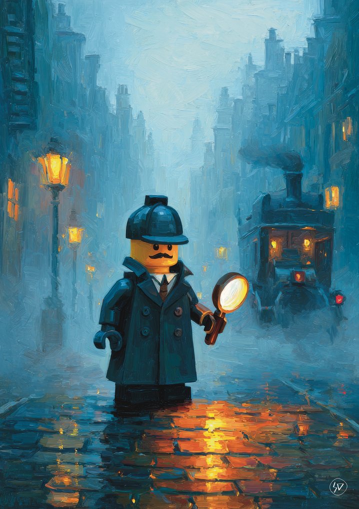 SDIMART - Sherlock Holmes Lego Style Limited Edition W/COA #1.0