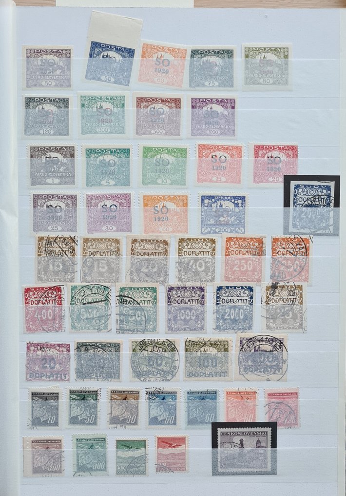 捷克斯洛伐克  - 捷克共和国邮票、邮票块和封面涵盖了许多主题，共有82张照片。 #4.3
