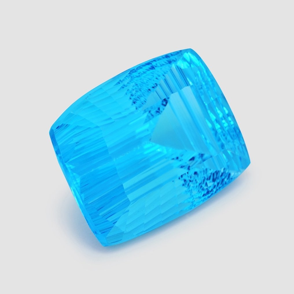 1 pcs 藍色 黃玉 - 90.43 ct - 國際有色寶石協會 (ICA GemLab) #1.0