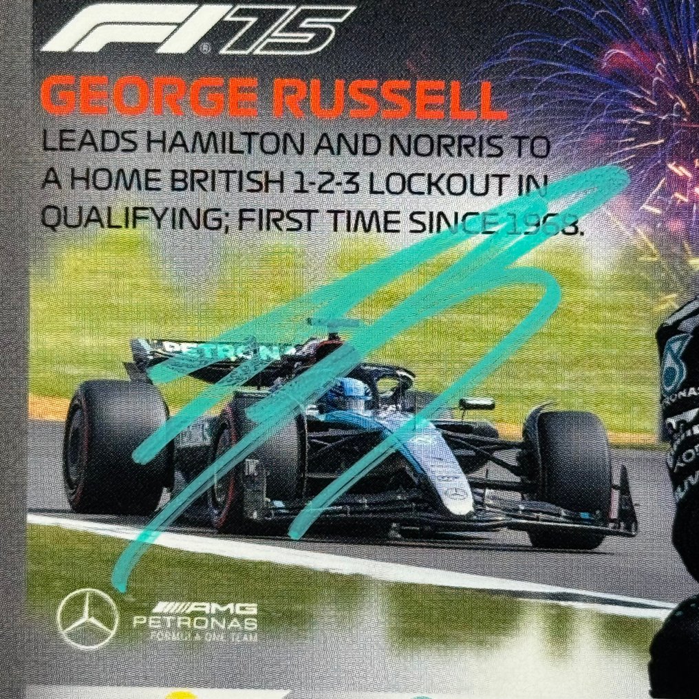 梅 赛 德 斯 - Topps 105 F1 Signed - George Russell - 2025 - 交易卡片  #1.0