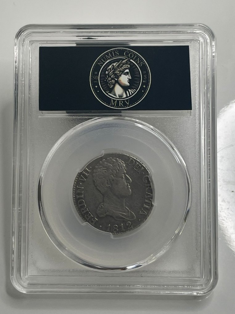 Spain. Fernando VII. 2 Reales 1812 Madrid IJ #1.0