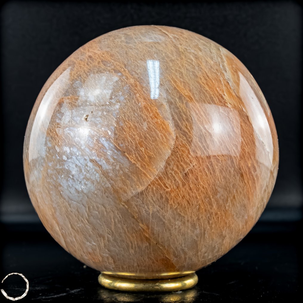 Σπάνια κορυφαία ποιότητα ροζέ φεγγαρόπετρας που λάμπει. Σφαίρα- 1651.37 g #3.2