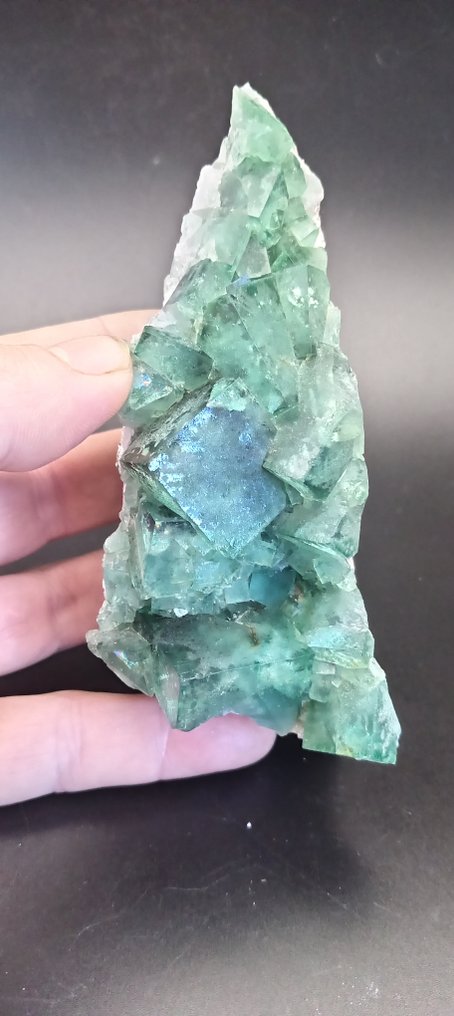 Fluorite Cubo - Altezza: 12.9 cm - Larghezza: 5.6 cm- 431 g - (1) #1.0