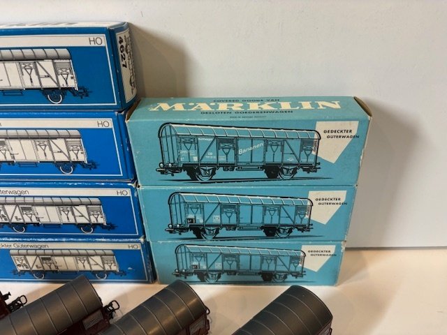 Märklin H0 - 4627-37 - Modellvonat vagon (7) - Zárt tehervagon - DB #2.1