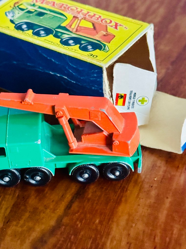 Matchbox 1:64 - Miniatura de camião - Matchbox Series Lesney No.30 - 8 Wheel Crane, Boxed #2.1