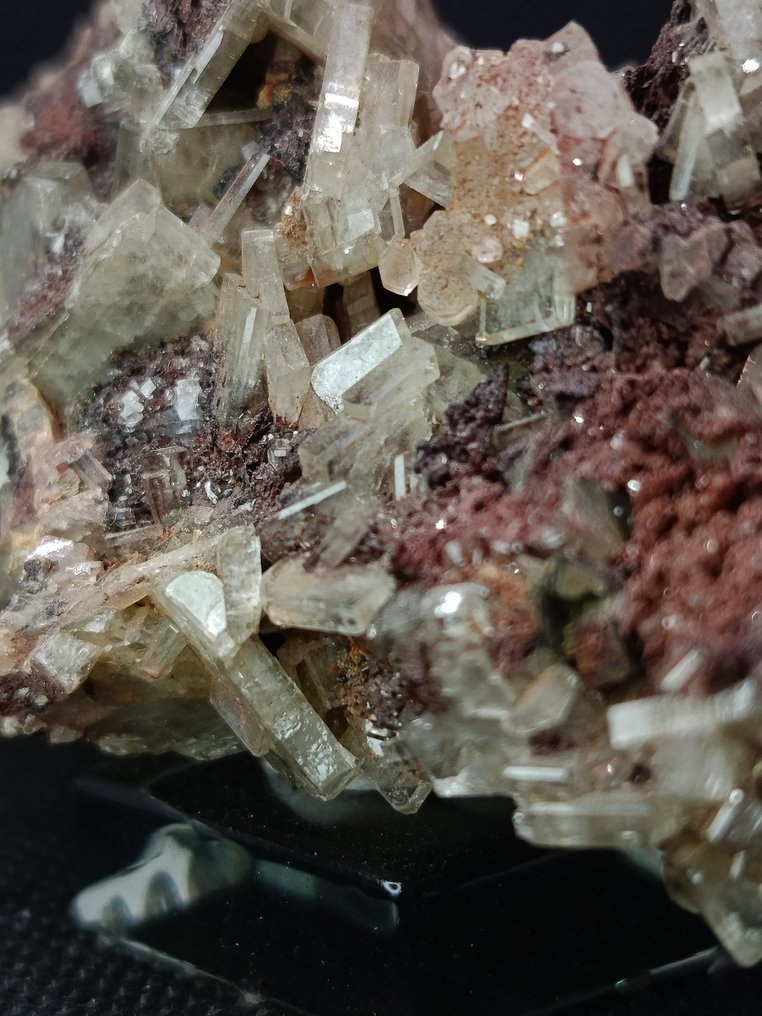 结晶重晶石——透明的淡黄色板状晶体 矩陣晶體 - 高度: 4.2 cm - 闊度: 7.4 cm- 120 g - (1) #2.1