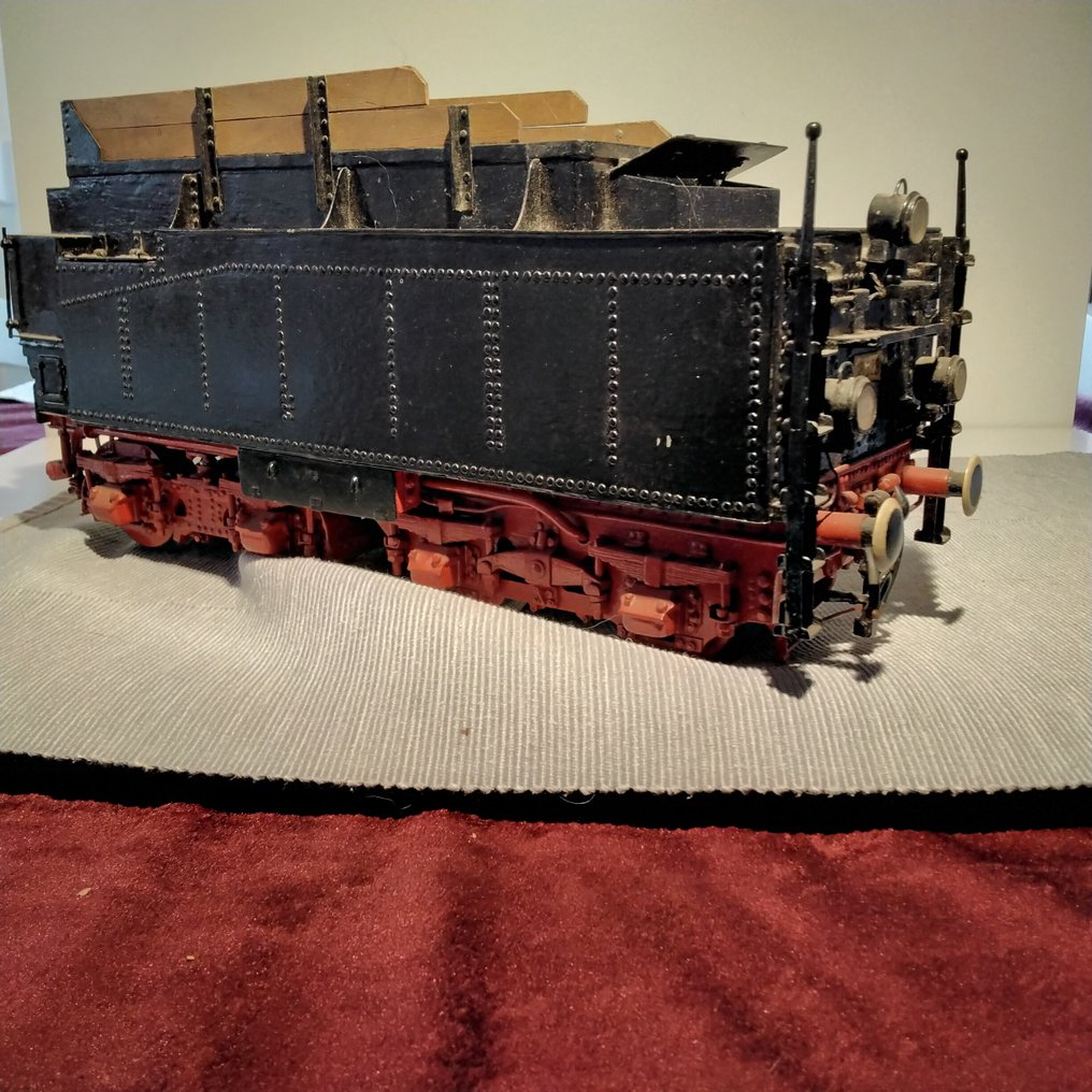 unbekannt Siehe Maßstab auf den Fotos - Modelltåg (1) - Dragvagn tung helt metallutförande - DRG #2.1