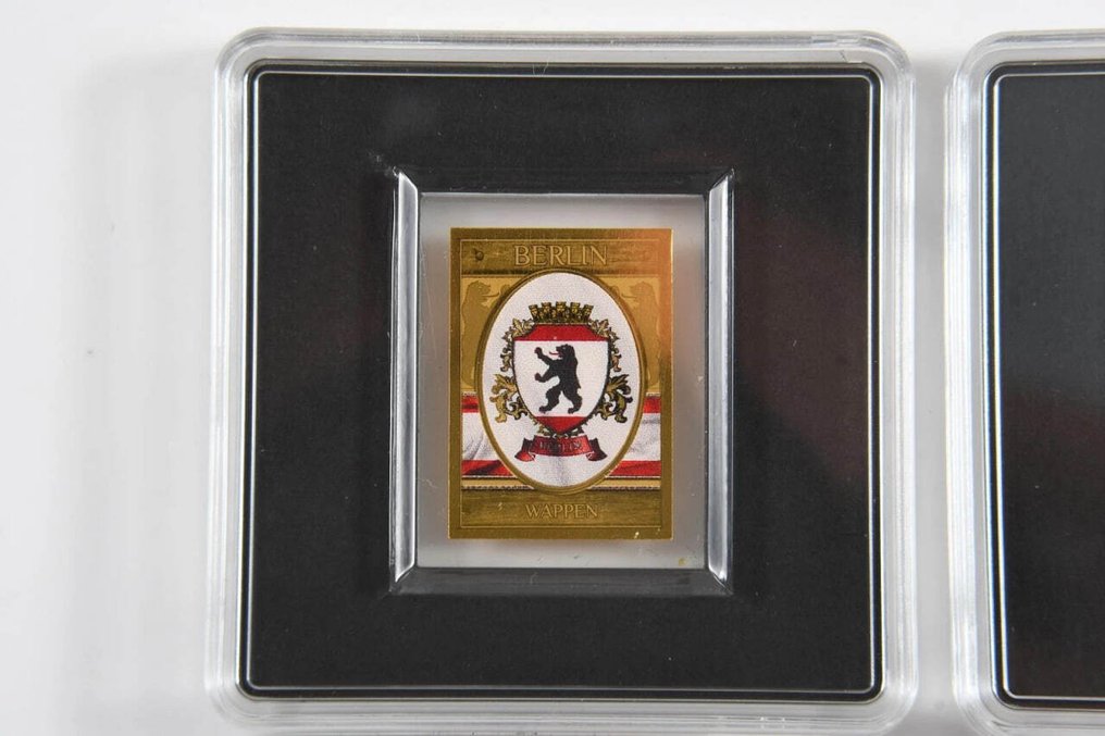 Tsjaad. 500 Francs 2022 Wappen Berlin 1/500oz (.999) - 2 coins Set  (Zonder minimumprijs) #1.0