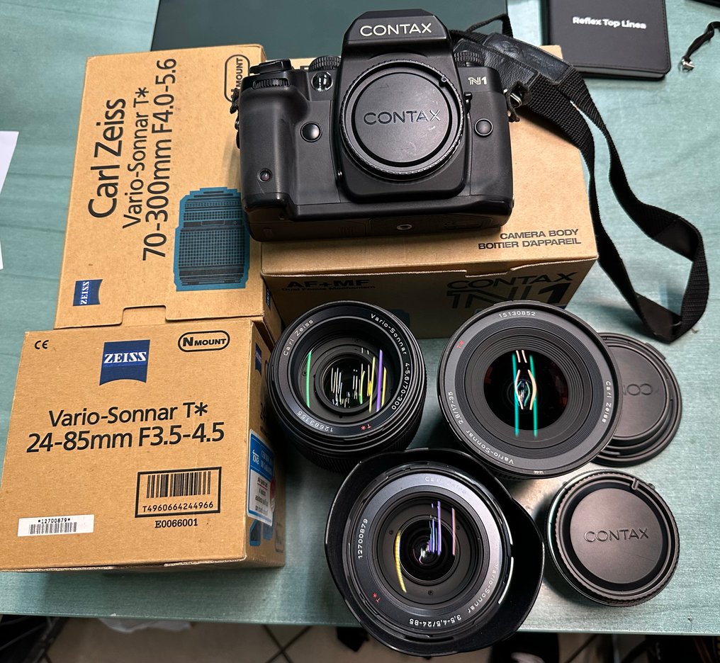 Contax N1 + Vario Sonnar 17-35mm f/2.7 + 24-85mm f/3.5-4.5 + 70-300mm f/4-5.6 + Mount Adapter NAM-1 Analogt kamera #1.0