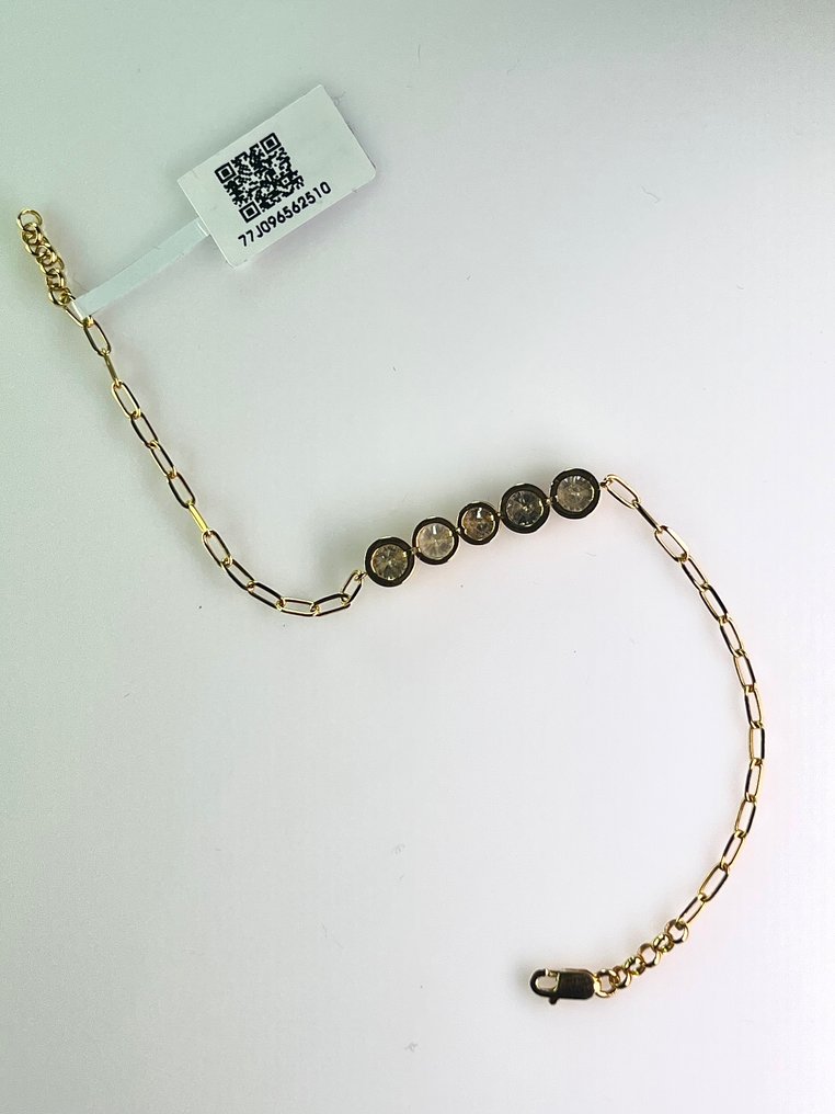 Ei pohjahintaa - Rannekoru - 14 kt. Keltakulta - 2.41ct. tw. Timantti (Luonnollinen) - G-H - Mies & Nainen #4.3