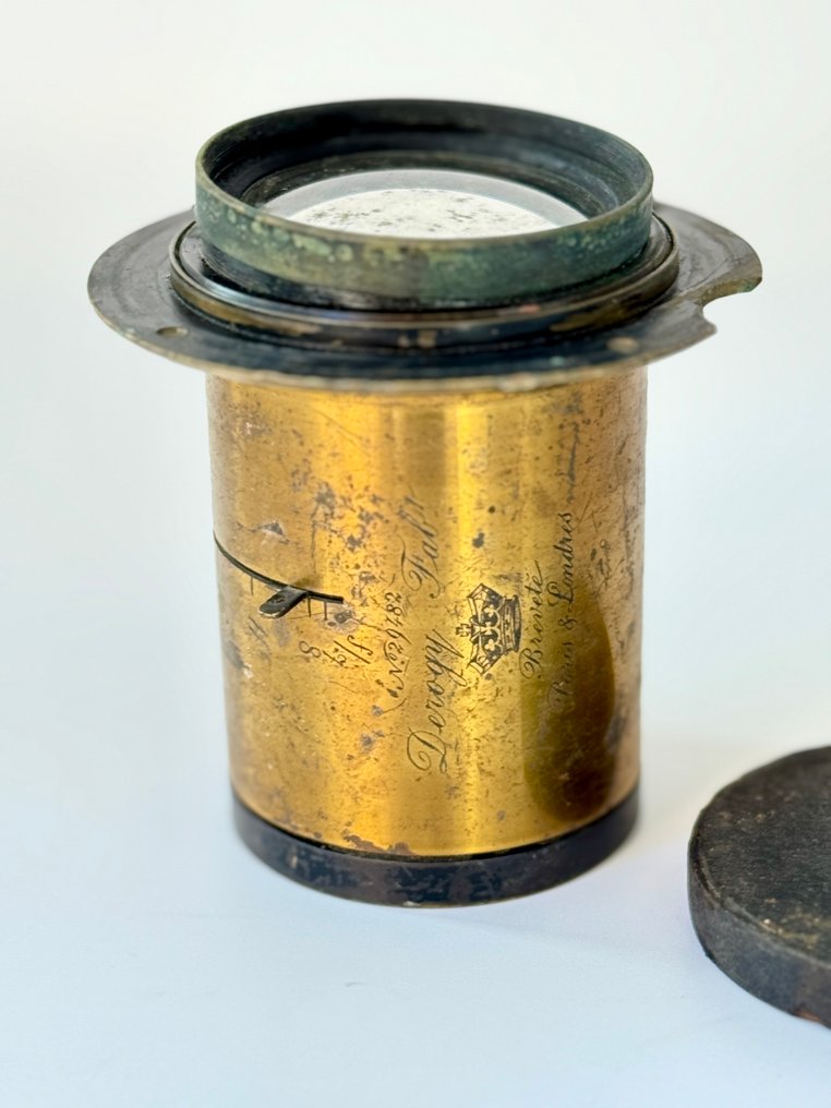 Derogy Aplanat Rectilinéaire 1880– Breveté Paris & Londres N°29482 | Messing linse #1.0