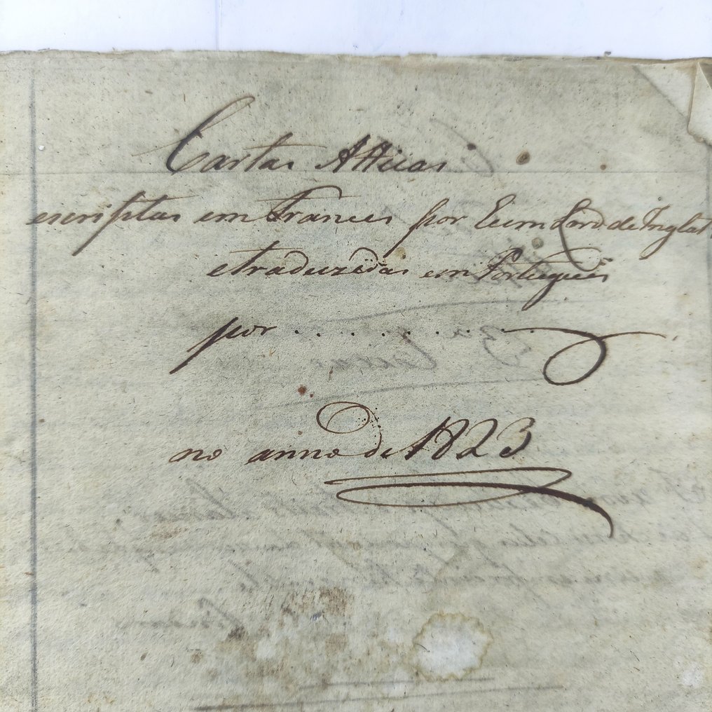 Portugal - Document - Handwritten Collection of Letters written in French and translated into Portuguese - 1823 #1.0