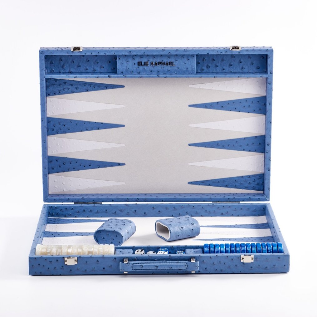 Elie Raphaël - Brætspil - Backgammo - Vegetabilsk læder #1.0