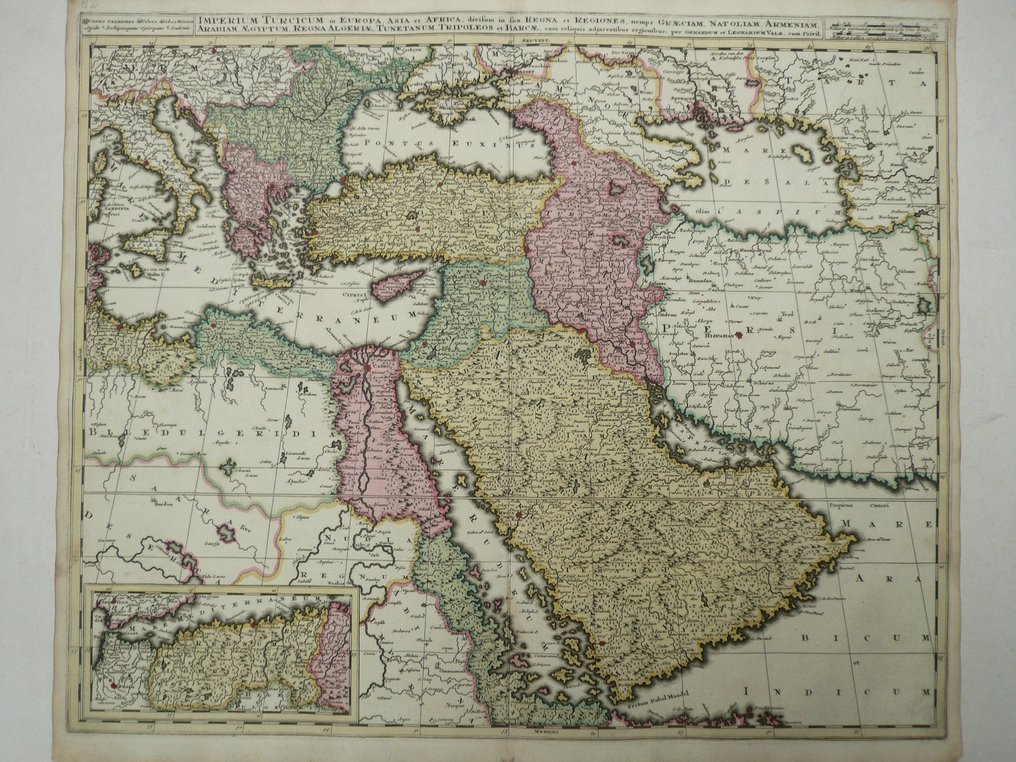 Asia - Arabia / Cyprus / Egypte / Turkey; Gerard et Leonard Valk - Imperium Turcicum in Europae, Asia et Africa (...) - 1681-1700 #1.0