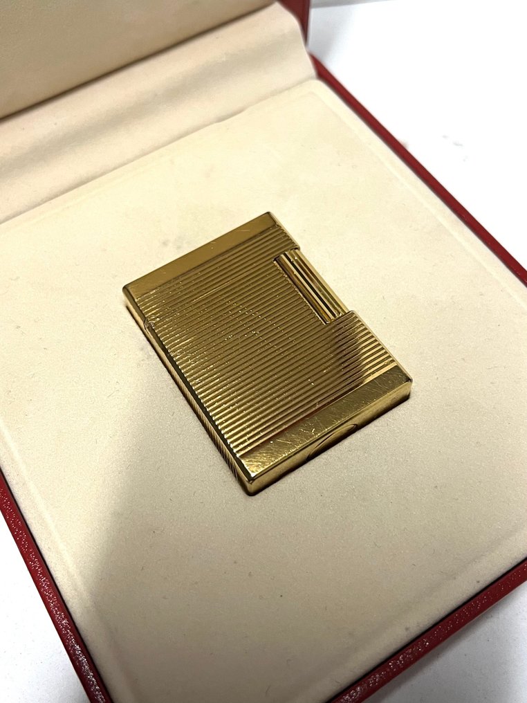 S.T. Dupont - L1 BR - Lignes Horizontales et Bandes - Lighter - Gold-plated #1.0