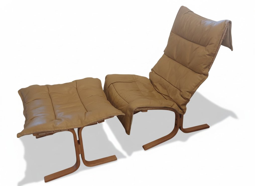 Ingmar Relling - Lounge chair with ottoman (2) - Maple - Siesta chair #1.0