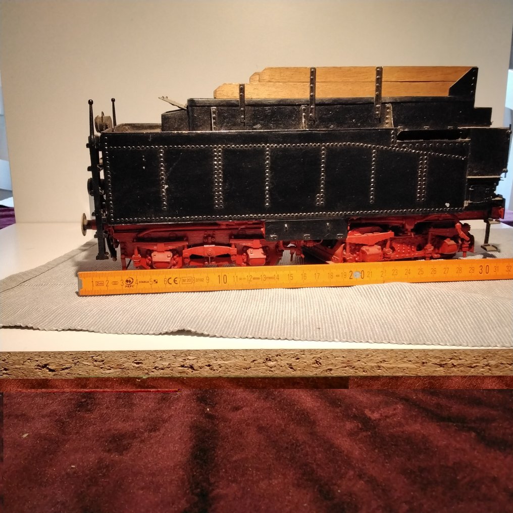 unbekannt Siehe Maßstab auf den Fotos - Modelltåg (1) - Dragvagn tung helt metallutförande - DRG #4.3